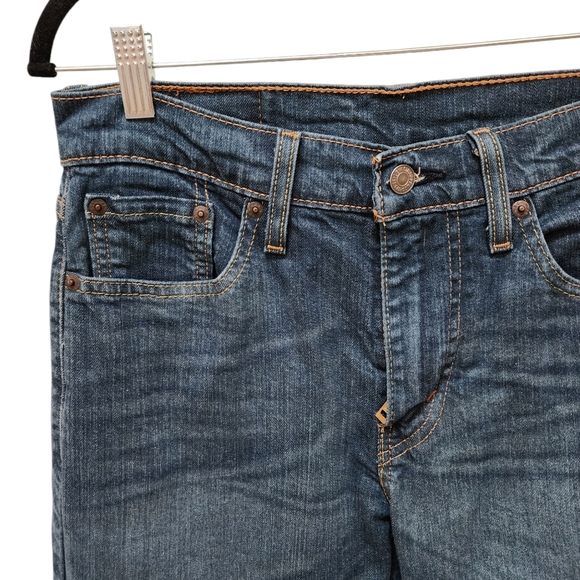 LEVIS 502 Taper Fit Dark Wash Denim Jeans, 29 X 32 - Picture 2 of 7